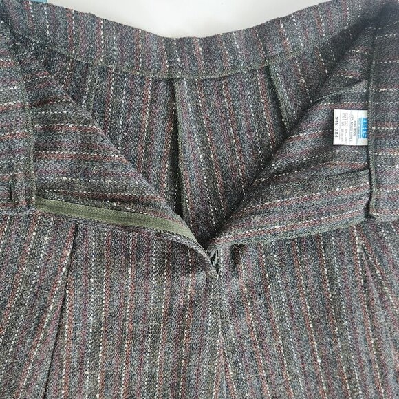 Vintage Wool-Blend Pleated Midi Skirt – UK Made Vintage British Home Stores US 8 - Picture 5 of 9